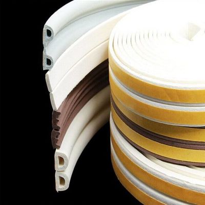 100% PP cao su silicone Pvc dải niêm phong phẳng ép ép epdm cửa sổ hình E