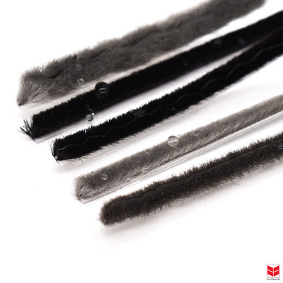 CLJ Đen Weatherstrip Mohair Strip cho chống bụi chống côn trùng chống âm chức năng 3-25mm Độ cao và chiều rộng 3-50mm
