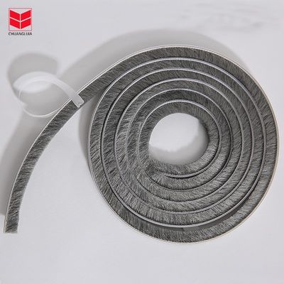 Dây dán tự dán cho cửa và cửa sổ nhôm Mohair Brush Wool Pile Groove Threshold Sealing Strip