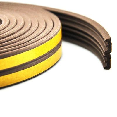 Cửa và cửa sổ tự dính EPDM Xốp Xốp niêm phong dải màu với chiều cao đống 3-25mm và chiều rộng 3-50mm