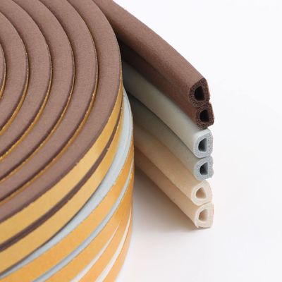 Cửa và cửa sổ tự dính EPDM Xốp Xốp niêm phong dải màu với chiều cao đống 3-25mm và chiều rộng 3-50mm