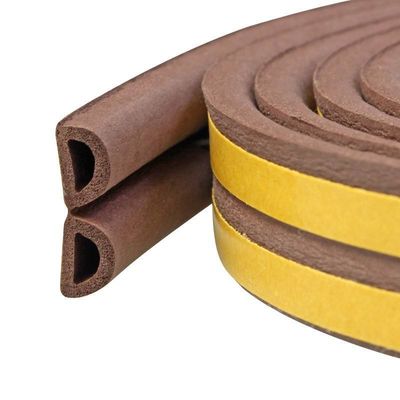 100% PP cao su silicone Pvc dải niêm phong phẳng ép ép epdm cửa sổ hình E