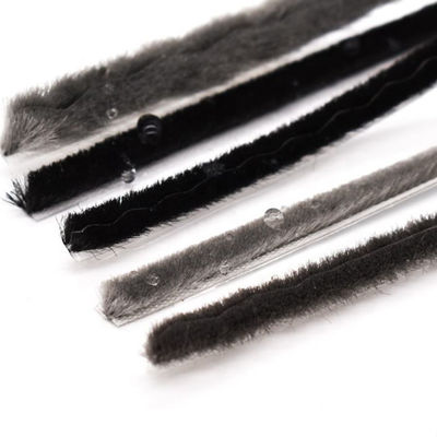 Cửa và cửa sổ Auminium Sunroof Không thấm nước Silicone Wool Pile Thời tiết Strip Seal Adhesive cho cửa trượt