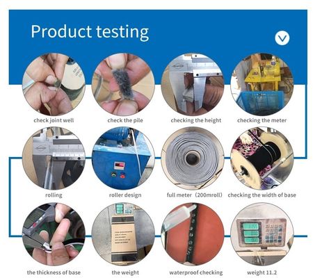 CLJ Đen Weatherstrip Mohair Strip cho chống bụi chống côn trùng chống âm chức năng 3-25mm Độ cao và chiều rộng 3-50mm