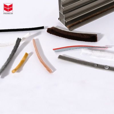 Dây chống thấm Silikon Wool Pile Weather Strip Dải niêm phong cho cửa và cửa sổ chức năng