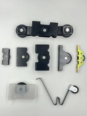 Phụ kiện cửa nhôm tùy chỉnh cửa trượt và cửa sổ cuộn với khung màu đen