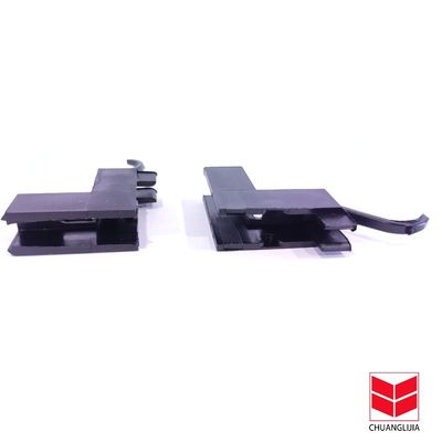 Custom L hình dạng nhôm cửa trượt kính đáy cuộn nylon bánh đơn cho thương mại