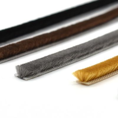 Dây nhựa dệt dải thời tiết cửa sổ bàn chải dải thời tiết Dải thời tiết với chiều cao dải 3-25mm và chiều rộng 3-50mm