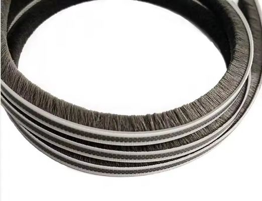 Thiết kế hiện đại Phòng hộ gia đình Door Brush Weatherstripping Grey Silicon Wool Pile 7 * 6mm Kích thước Antidust Window Seal Strip Đa năng