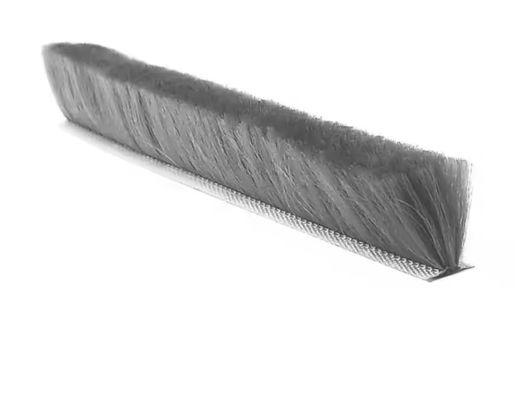 Thiết kế hiện đại Phòng hộ gia đình Door Brush Weatherstripping Grey Silicon Wool Pile 7 * 6mm Kích thước Antidust Window Seal Strip Đa năng