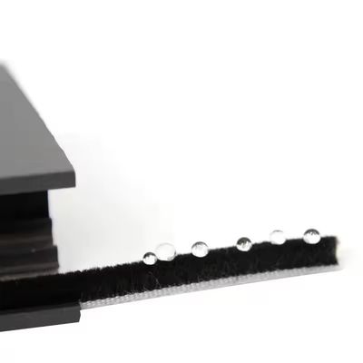Thiết kế hiện đại Phòng hộ gia đình Door Brush Weatherstripping Grey Silicon Wool Pile 7 * 6mm Kích thước Antidust Window Seal Strip Đa năng