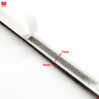 Đống chống gió Dải thời tiết cho cửa và cửa sổ Gap Self-adhesive Silicone 3-25mm Độ cao đống 3-50mm chiều rộng đối diện