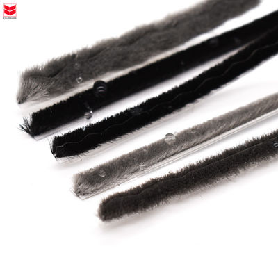 Thiết kế hiện đại Custom Wool Pile Door Seal Strip Brush Pile Height 3-25mm để niêm phong lâu dài