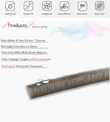 Bệnh viện cách nhiệt âm thanh Dải niêm phong silicone cho cửa sổ và cửa sổ nhôm theo phong cách thiết kế hiện đại
