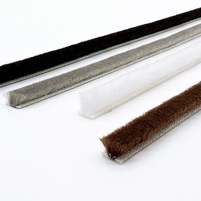 ISO9001 2008 được chứng nhận Lông đống kéo Excluder thời tiết tháo cho thiết kế hiện đại khung cửa sổ cửa sổ trong 9x5mm kích thước