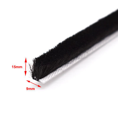 100%PP 3p Xám Đen Cửa sổ Và Cánh Cửa Silicon Đống chống nước Dải thời tiết nhựa 3-50mm Chiều rộng 3-25mm Chiều cao đống
