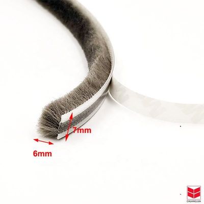 Lông gốm dải thời tiết cho cửa và cửa sổ nhôm cao 3-25mm / chiều rộng 3-50mm 100%PP
