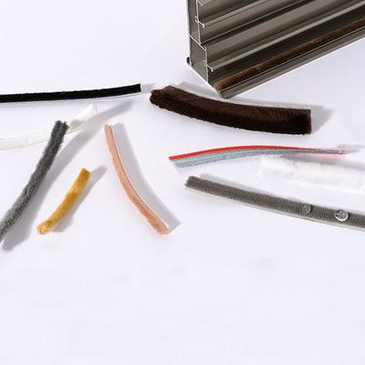 100% PP Wool Pile Aluminium Window Weather Strip cho cửa sổ và cửa sổ phụ kiện Màu sắc Đen/Xám/Nước nâu/Mhlophe/Điều khác
