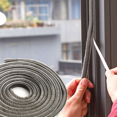 Cửa nhôm và phụ kiện cửa sổ Wool Pile Weather Strip Brush For Window Sealing With ISO9001 2008 Certificate